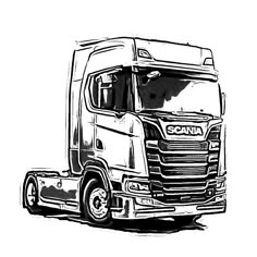 ausmalbilder lkw scania v8