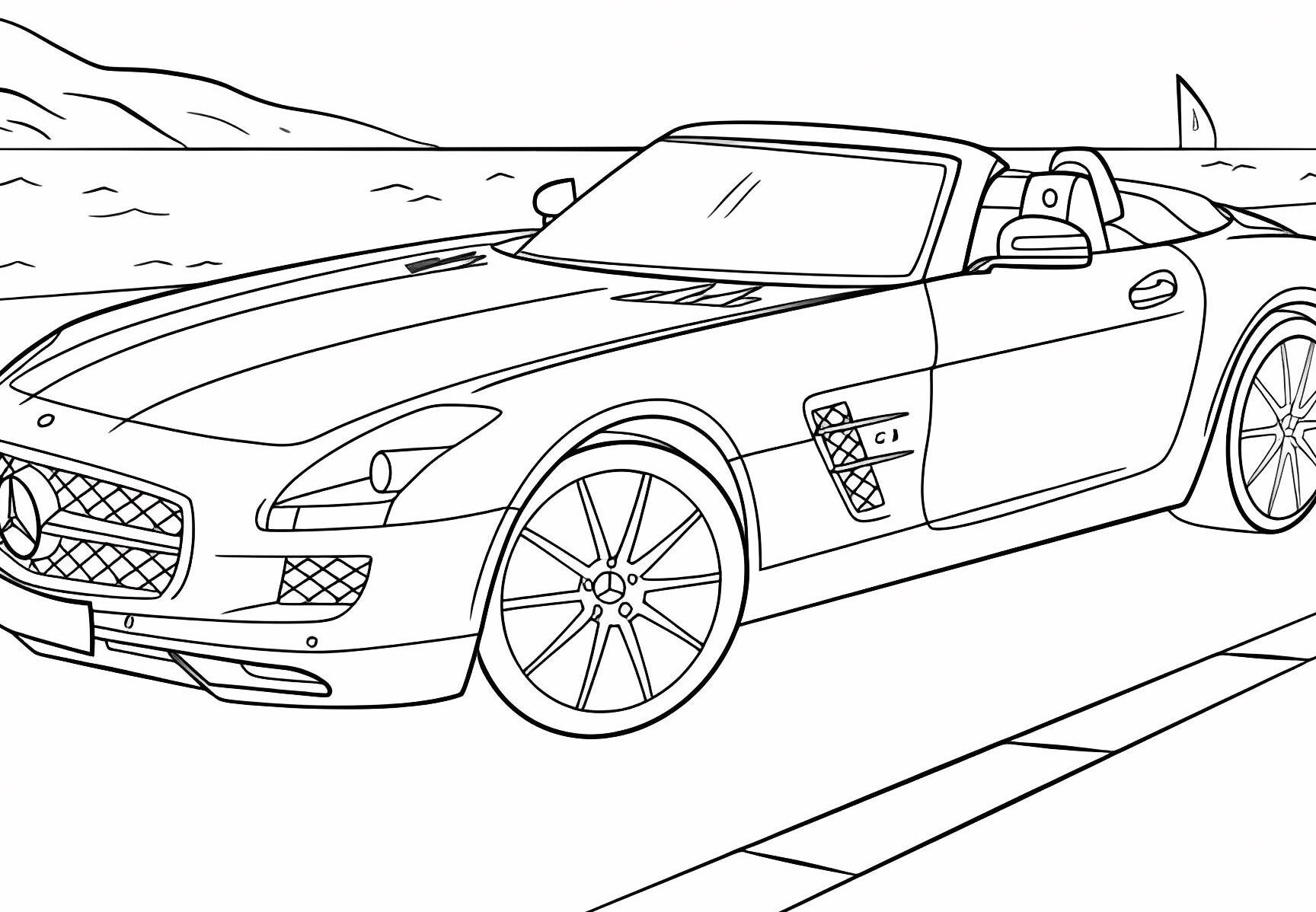 Ausmalbilder Mercedes Amg Gtr
