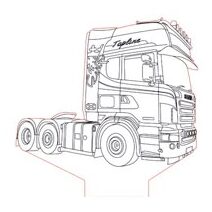 ausmalbilder lkw scania v8