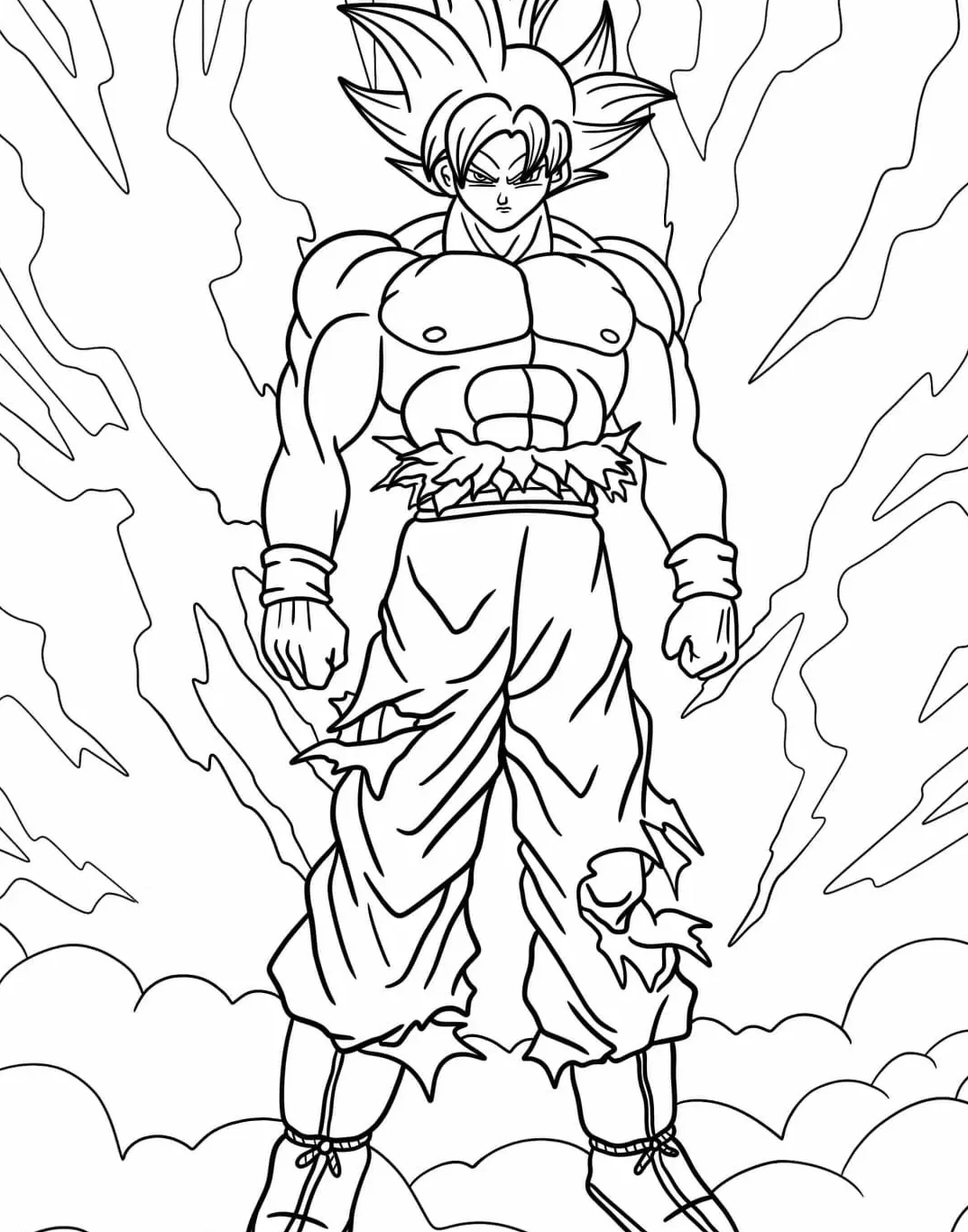 Son Goku Ausmalbilder